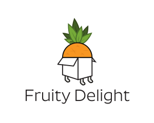 Pineapple Fruit Box logo design