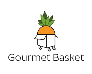 Hamper - Pineapple Fruit Box logo design
