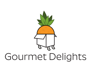 Pineapple Fruit Box logo design