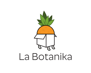 Pineapple Fruit Box logo design
