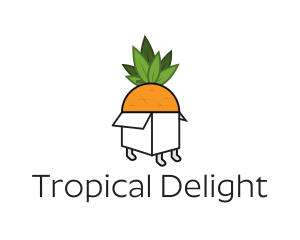 Pineapple Fruit Box logo design