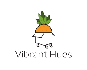 Pineapple Fruit Box logo design