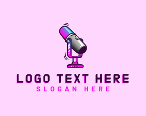 Blog - Microphone Podcast Multimedia logo design