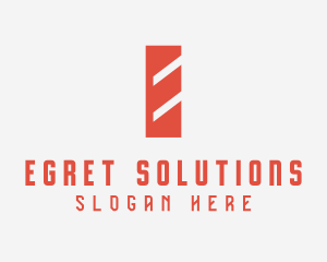 Simple Business Company Letter E logo design