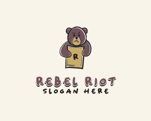 Protest - Bear Zoo Signage logo design