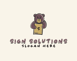 Signage - Bear Zoo Signage logo design