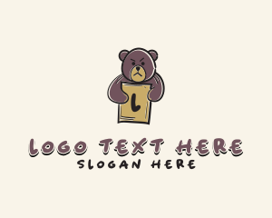 College Mascot - Bear Zoo Signage logo design