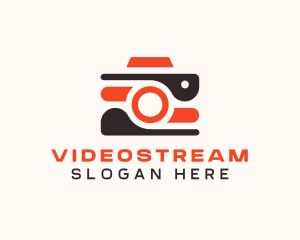 Modern Camera Vlogger logo design