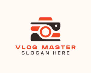 Vlogger - Modern Camera Vlogger logo design