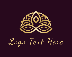 Golden - Golden Lotus Yoga logo design