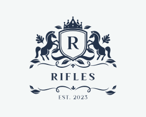 Royal Crown Horse Shield Logo