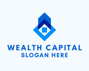  Finance Diamond Arrow logo design