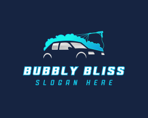 Car Wash Bubble logo design