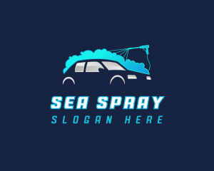 Car Wash Bubble logo design