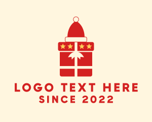 Santa Claus Hat - Santa Hat Gift logo design