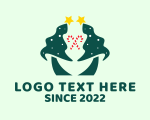 Holiday - Twin Christmas Tree logo design