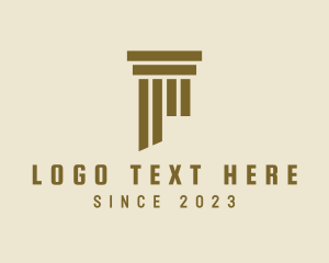 Justice - Building Pillar Realty logo design