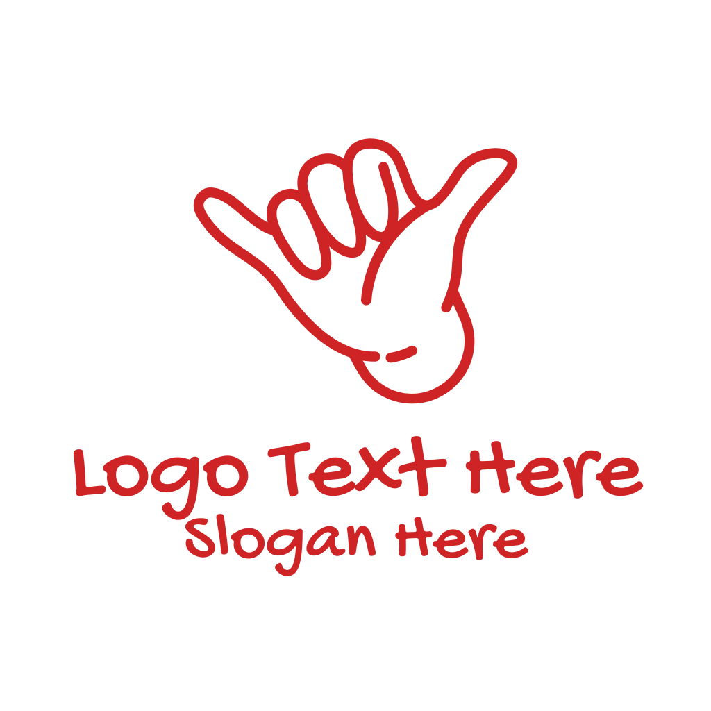 Shaka Hand Outline Logo | BrandCrowd Logo Maker | BrandCrowd | BrandCrowd