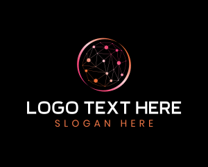 Network - Network Link Technology logo design