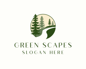 Landscape - Forest Road Landscape logo design