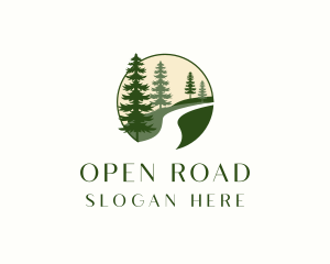 Forest Road Landscape logo design