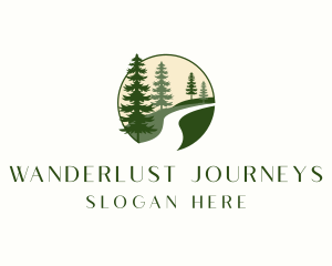 Roadtrip - Forest Road Landscape logo design