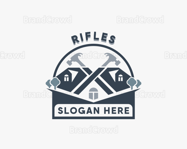 House Roofing Repair Logo