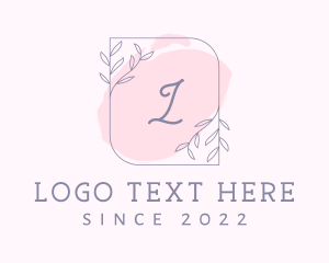 Organic Beauty Cosmetics Letter logo design