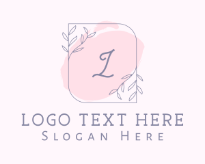 Organic Beauty Cosmetics Letter Logo