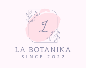 Organic Beauty Cosmetics Letter logo design