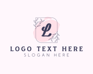 Jewelry - Organic Beauty Cosmetics Letter logo design