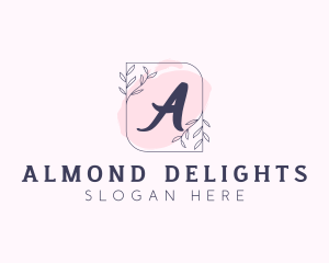 Organic Beauty Cosmetics Letter logo design