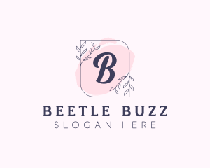 Organic Beauty Cosmetics Letter logo design