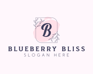 Organic Beauty Cosmetics Letter logo design