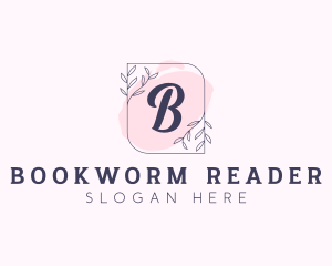 Organic Beauty Cosmetics Letter logo design