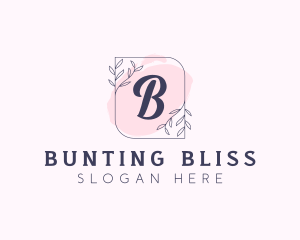 Organic Beauty Cosmetics Letter logo design