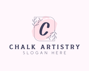 Organic Beauty Cosmetics Letter logo design