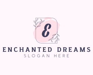 Organic Beauty Cosmetics Letter logo design