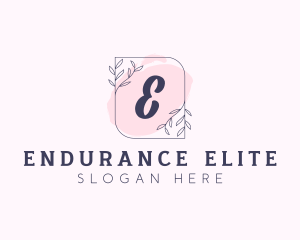 Organic Beauty Cosmetics Letter logo design