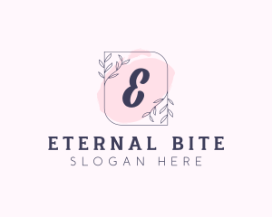 Organic Beauty Cosmetics Letter logo design