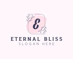 Organic Beauty Cosmetics Letter logo design