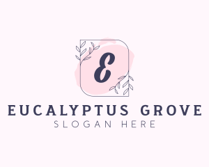 Organic Beauty Cosmetics Letter logo design