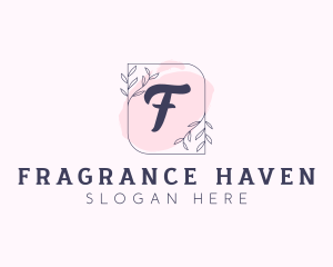 Organic Beauty Cosmetics Letter logo design