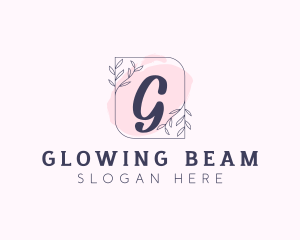 Organic Beauty Cosmetics Letter logo design