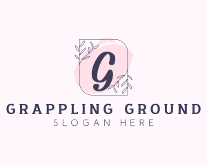 Organic Beauty Cosmetics Letter logo design