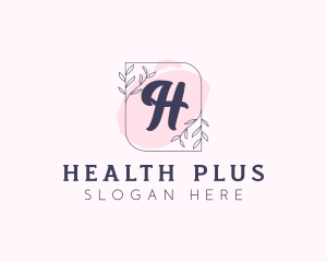 Organic Beauty Cosmetics Letter logo design