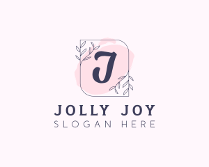 Organic Beauty Cosmetics Letter logo design