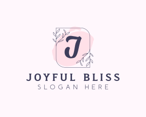 Organic Beauty Cosmetics Letter logo design