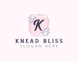 Organic Beauty Cosmetics Letter logo design