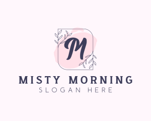 Organic Beauty Cosmetics Letter logo design